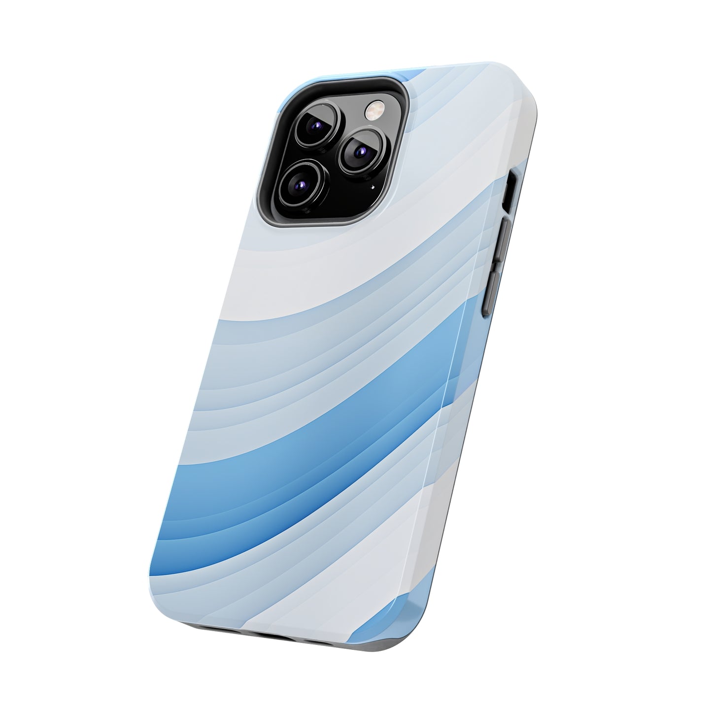 Blue Stripes #02, iPhone 7, 8, X, 11, 12, 13, 14, 15+ case.