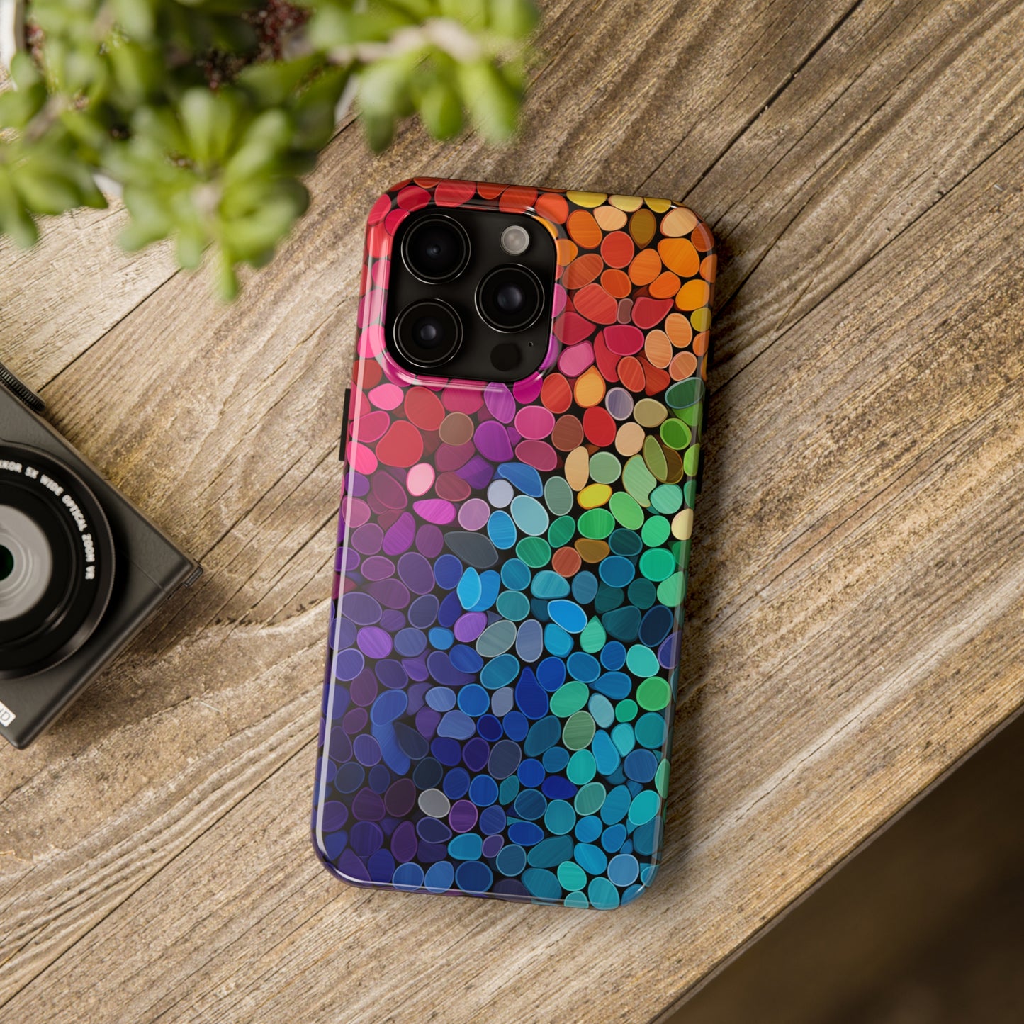 Rainbow Effect, iPhone 7, 8, X, 11, 12, 13, 14, 15+ case.