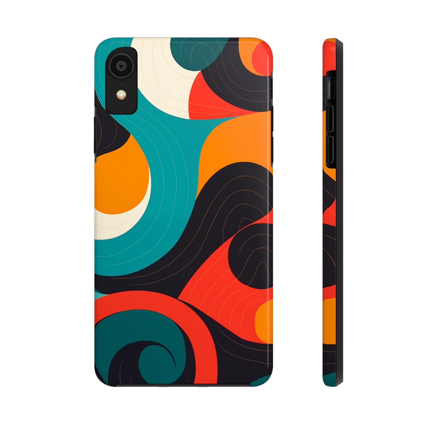 Abstract Shapes #03, iPhone 7, 8, X, 11, 12, 13, 14, 15+ case.