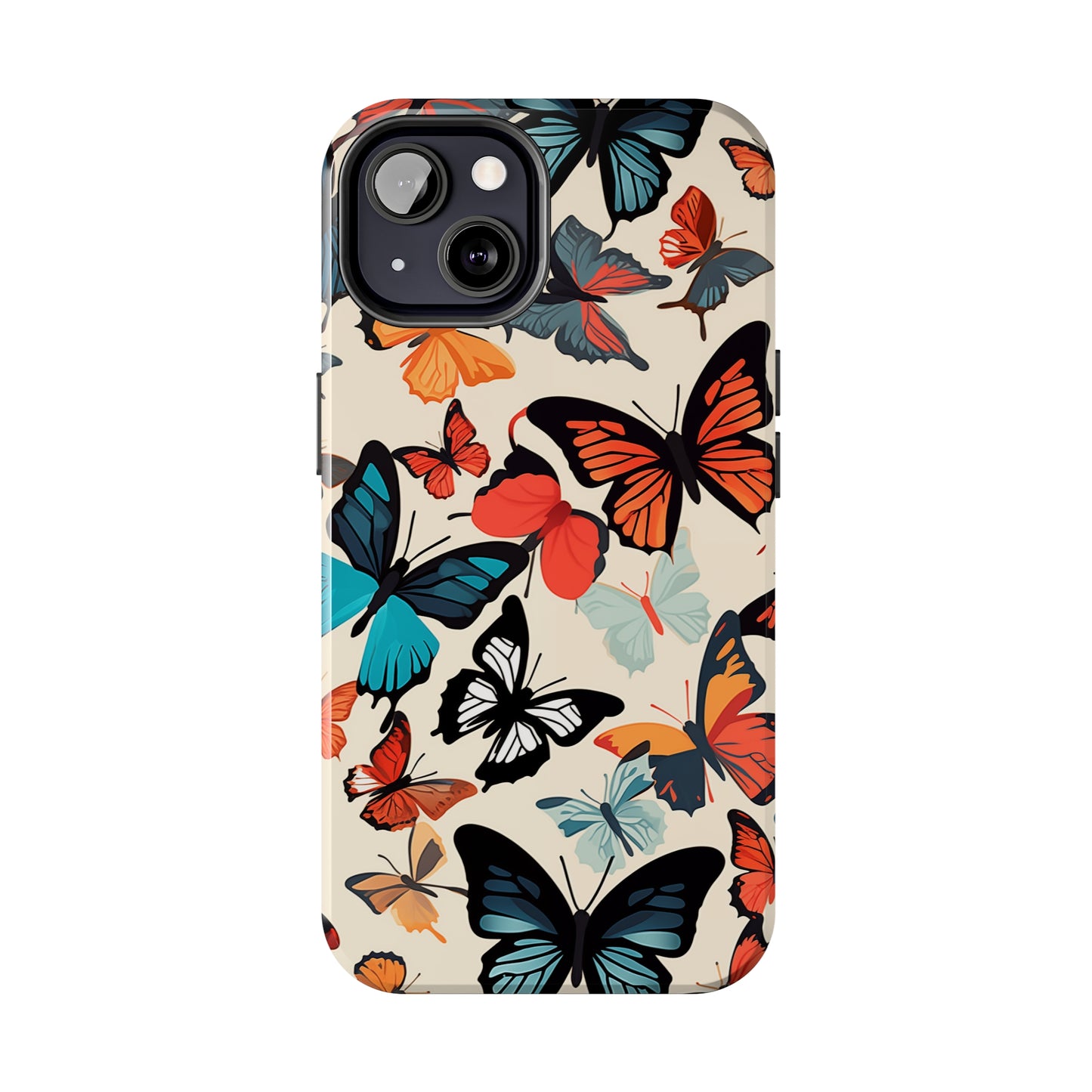 Butterflies #02, iPhone 7, 8, X, 11, 12, 13, 14, 15+ case.