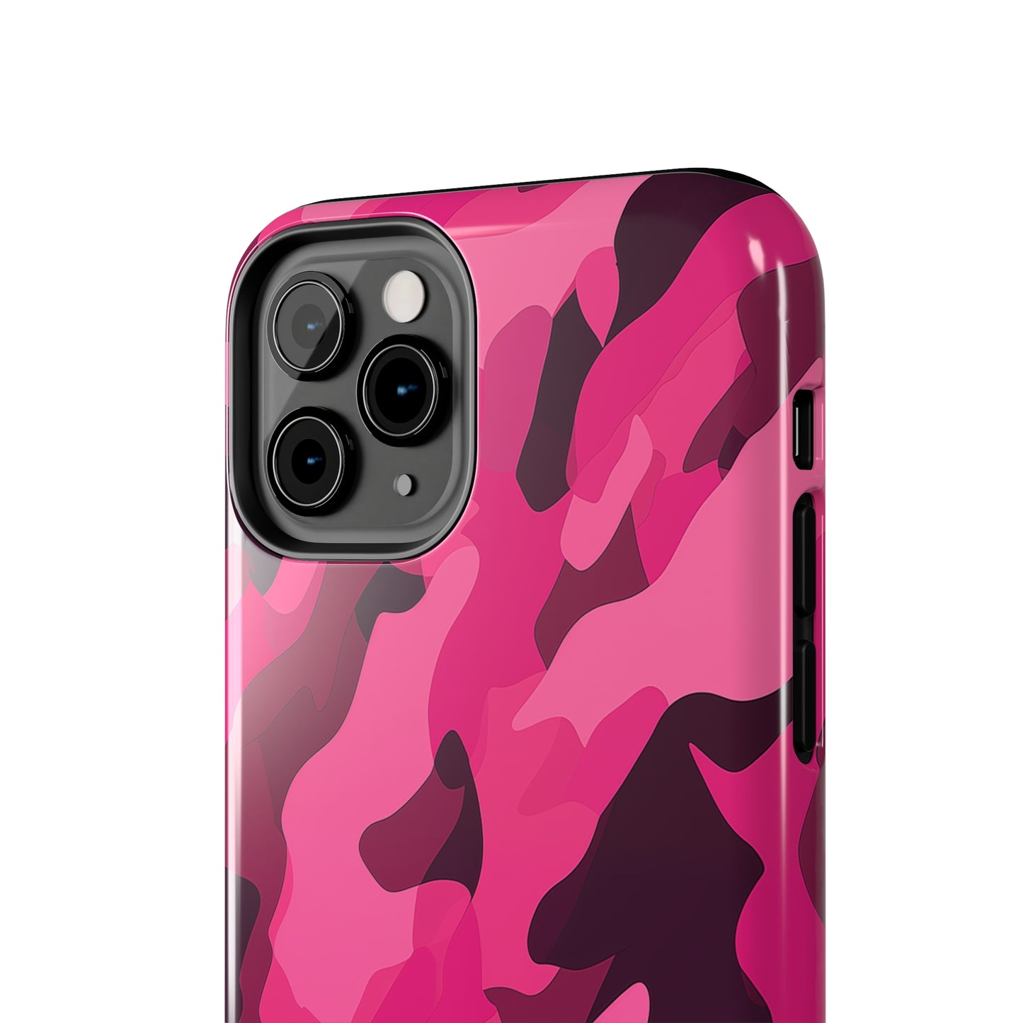 Pink Camouflage, iPhone 7, 8, X, 11, 12, 13, 14, 15+ case.