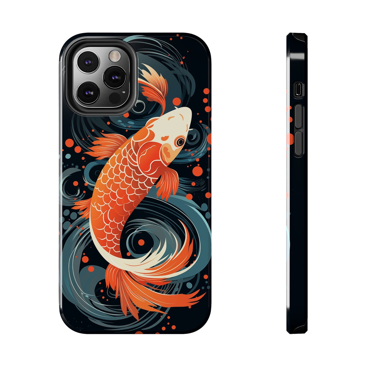 Koi fish #04, iPhone 7, 8, X, 11, 12, 13, 14, 15+ case.