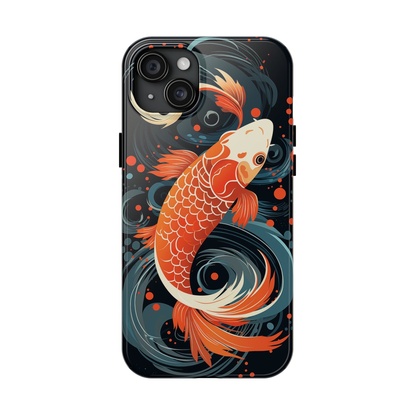 Koi fish #04, iPhone 7, 8, X, 11, 12, 13, 14, 15+ case.