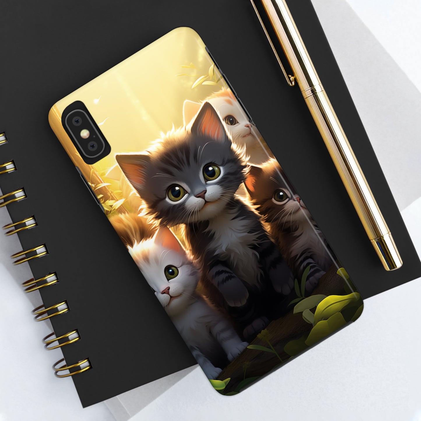 Kittens #02, iPhone 7, 8, X, 11, 12, 13, 14, 15+ case.