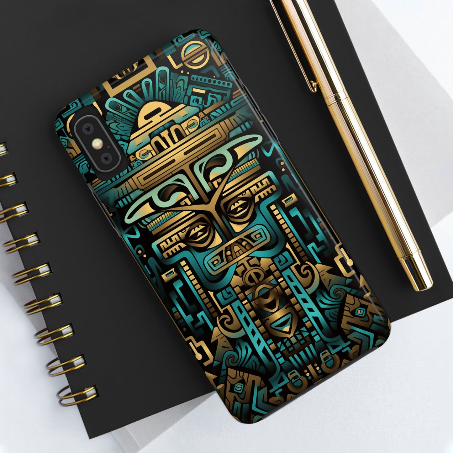 Aztec Vibes #02, iPhone 7, 8, X, 11, 12, 13, 14, 15+ case.