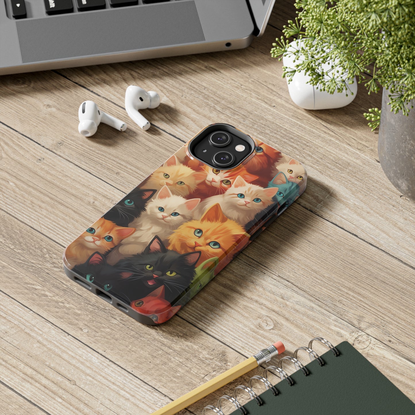 Kittens, iPhone 7, 8, X, 11, 12, 13, 14, 15+ case.