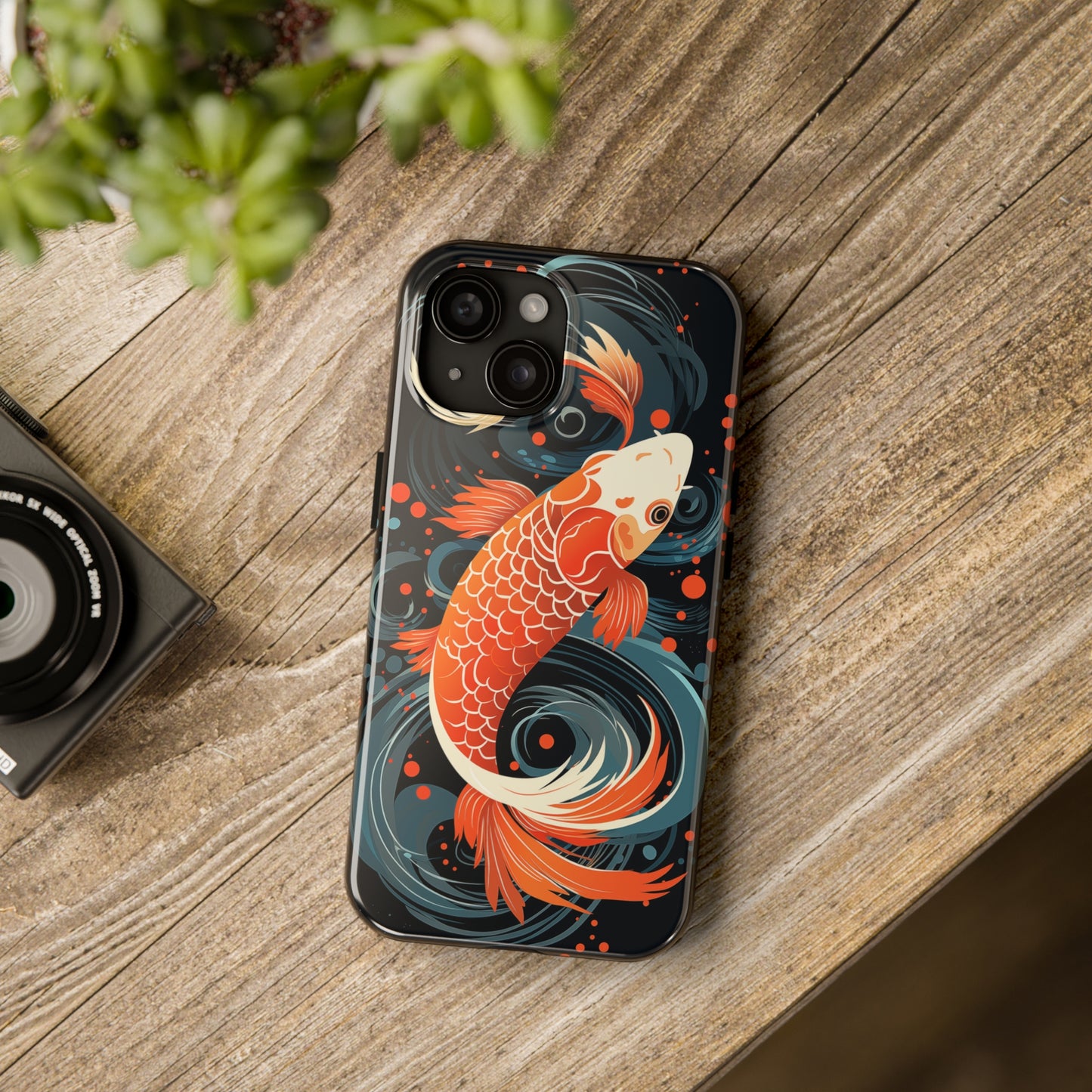 Koi fish #04, iPhone 7, 8, X, 11, 12, 13, 14, 15+ case.