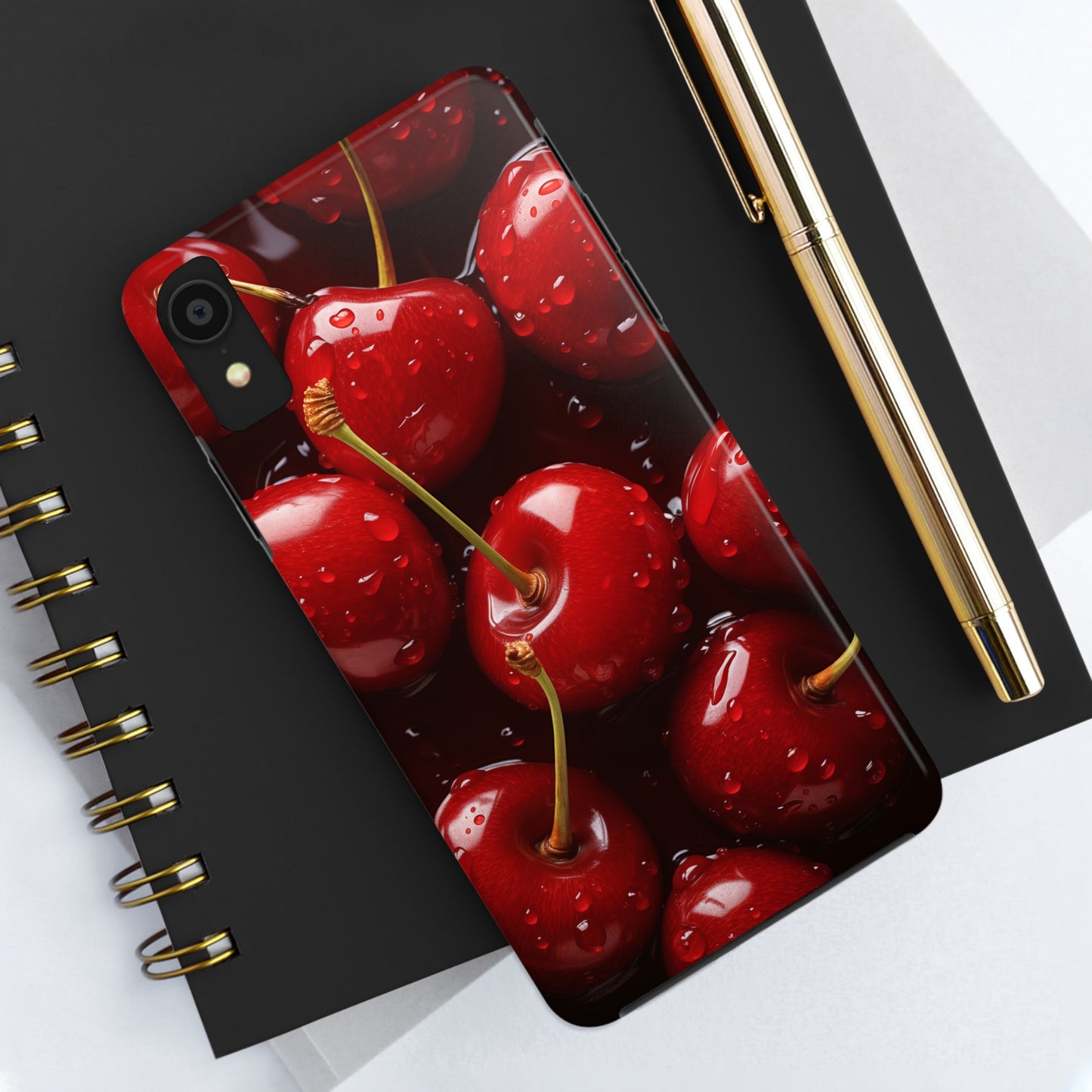 Cherries #07, iPhone 7, 8, X, 11, 12, 13, 14, 15+ case.