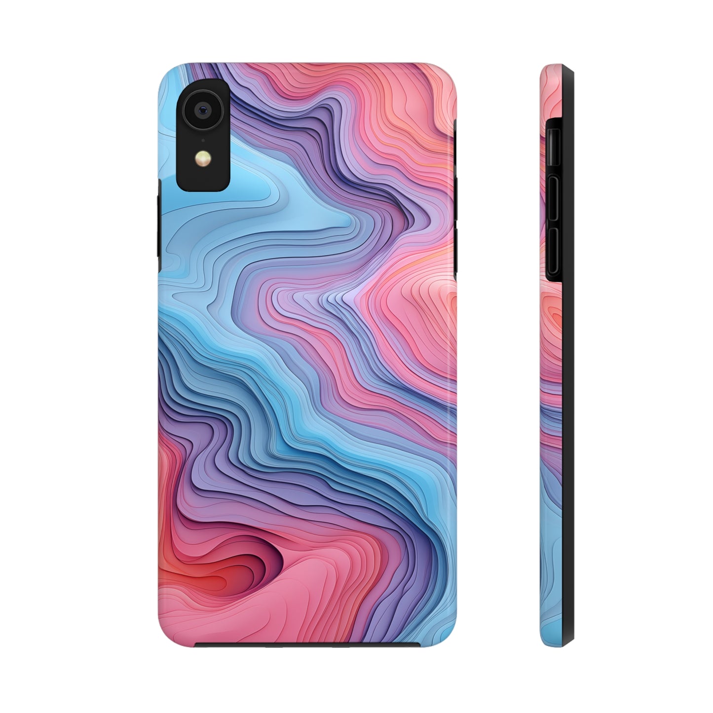 Topographical, iPhone 7, 8, X, 11, 12, 13, 14, 15+ case.