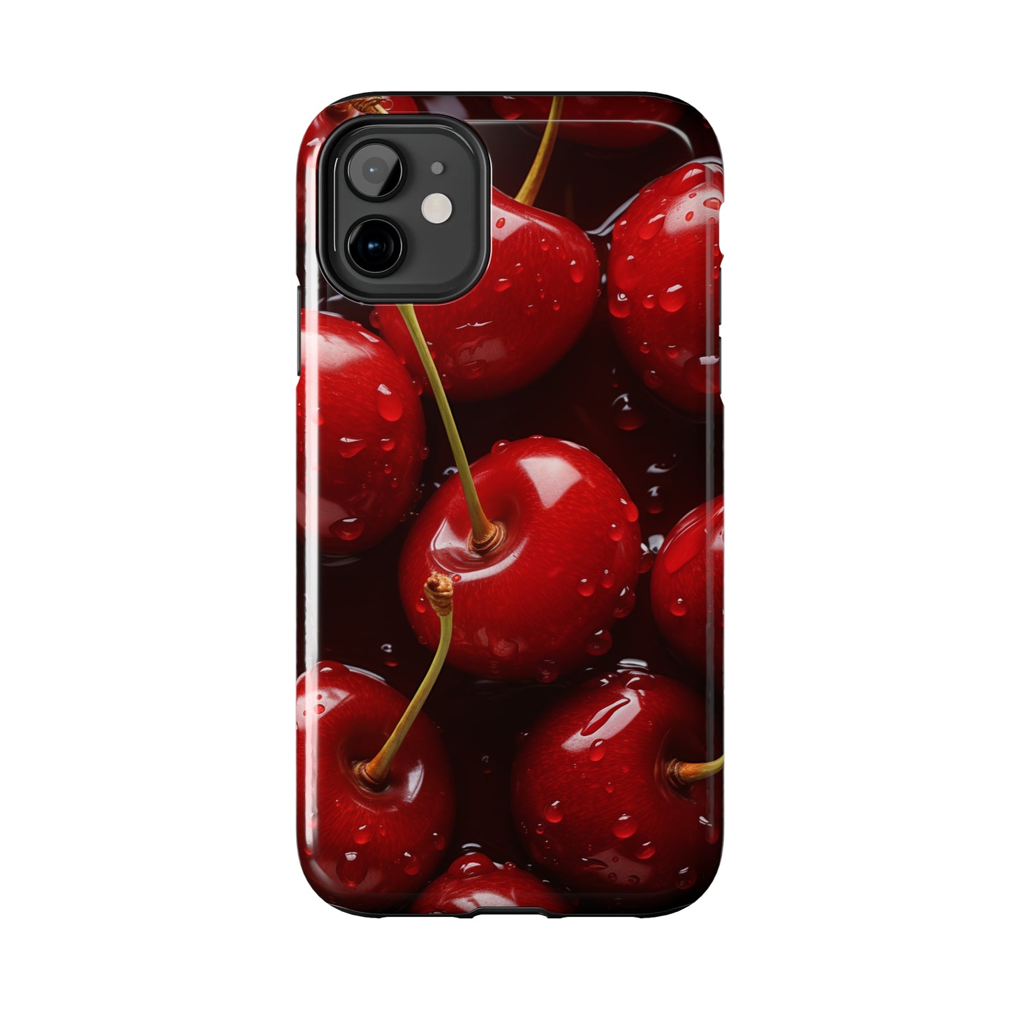 Cherries #07, iPhone 7, 8, X, 11, 12, 13, 14, 15+ case.