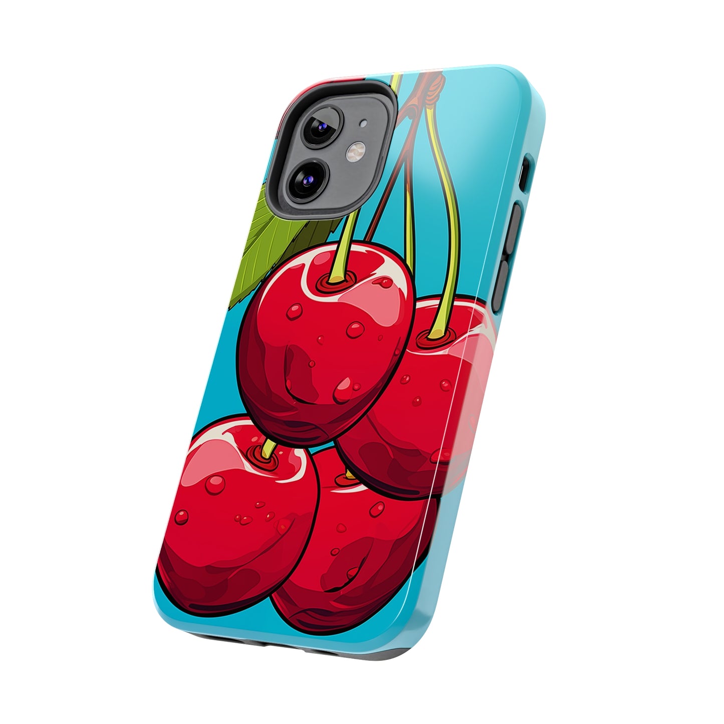 Cherries #09, iPhone 7, 8, X, 11, 12, 13, 14, 15+ case.