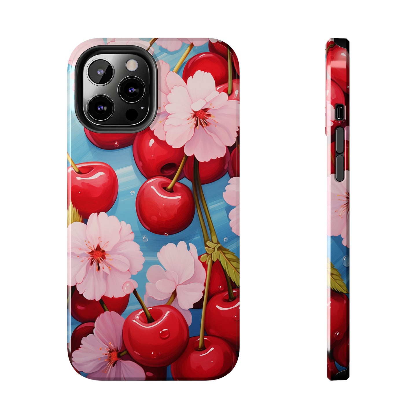 Cherries #04, iPhone 7, 8, X, 11, 12, 13, 14, 15+ case.