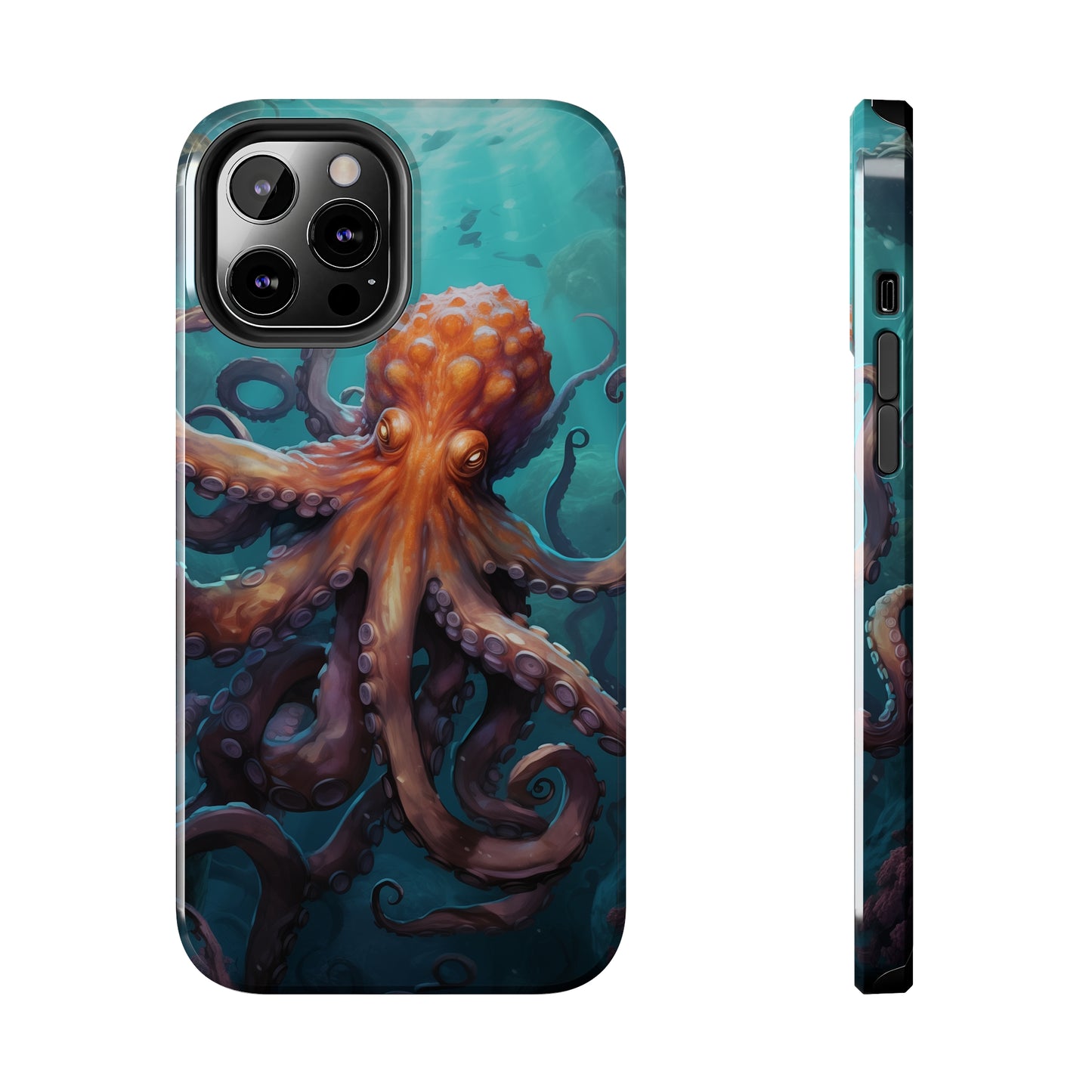 Octopus #02, iPhone 7, 8, X, 11, 12, 13, 14, 15+ case.