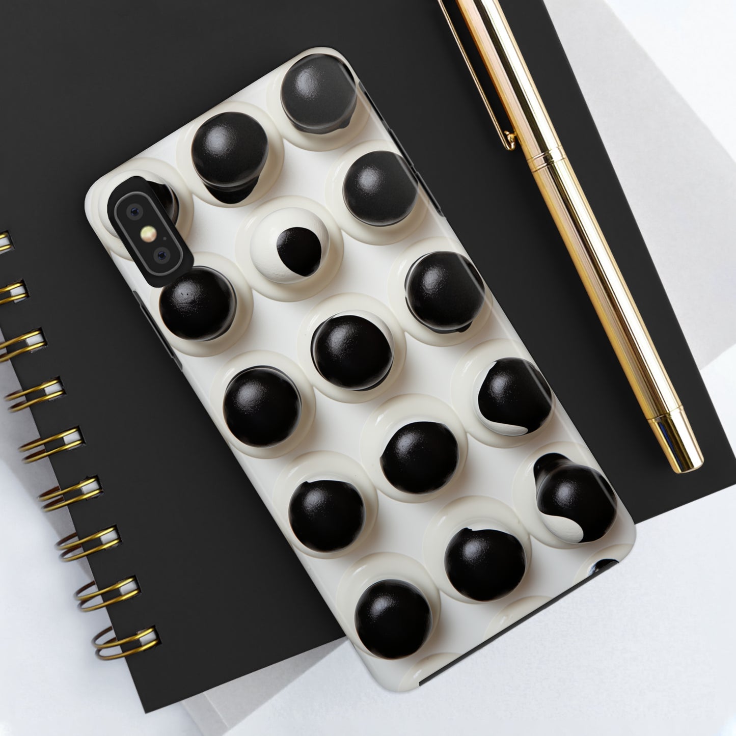 Dots, iPhone 7, 8, X, 11, 12, 13, 14, 15+ case.