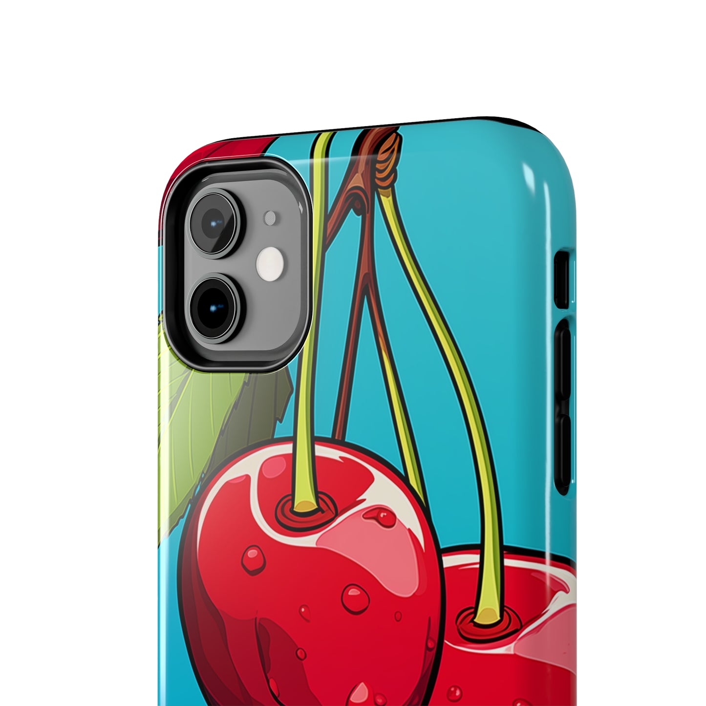 Cherries #09, iPhone 7, 8, X, 11, 12, 13, 14, 15+ case.