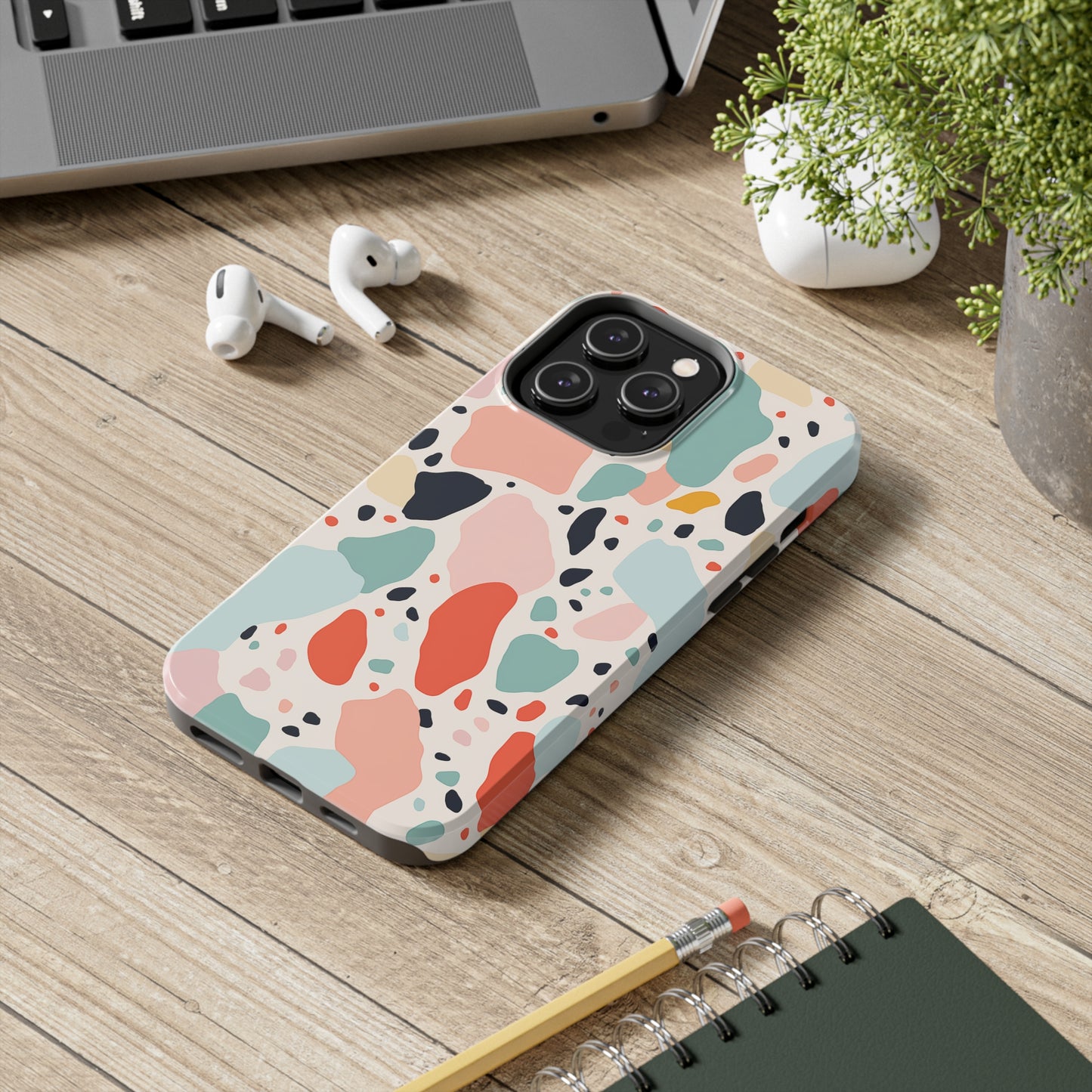 Terrazzo, iPhone 7, 8, X, 11, 12, 13, 14, 15+ case.