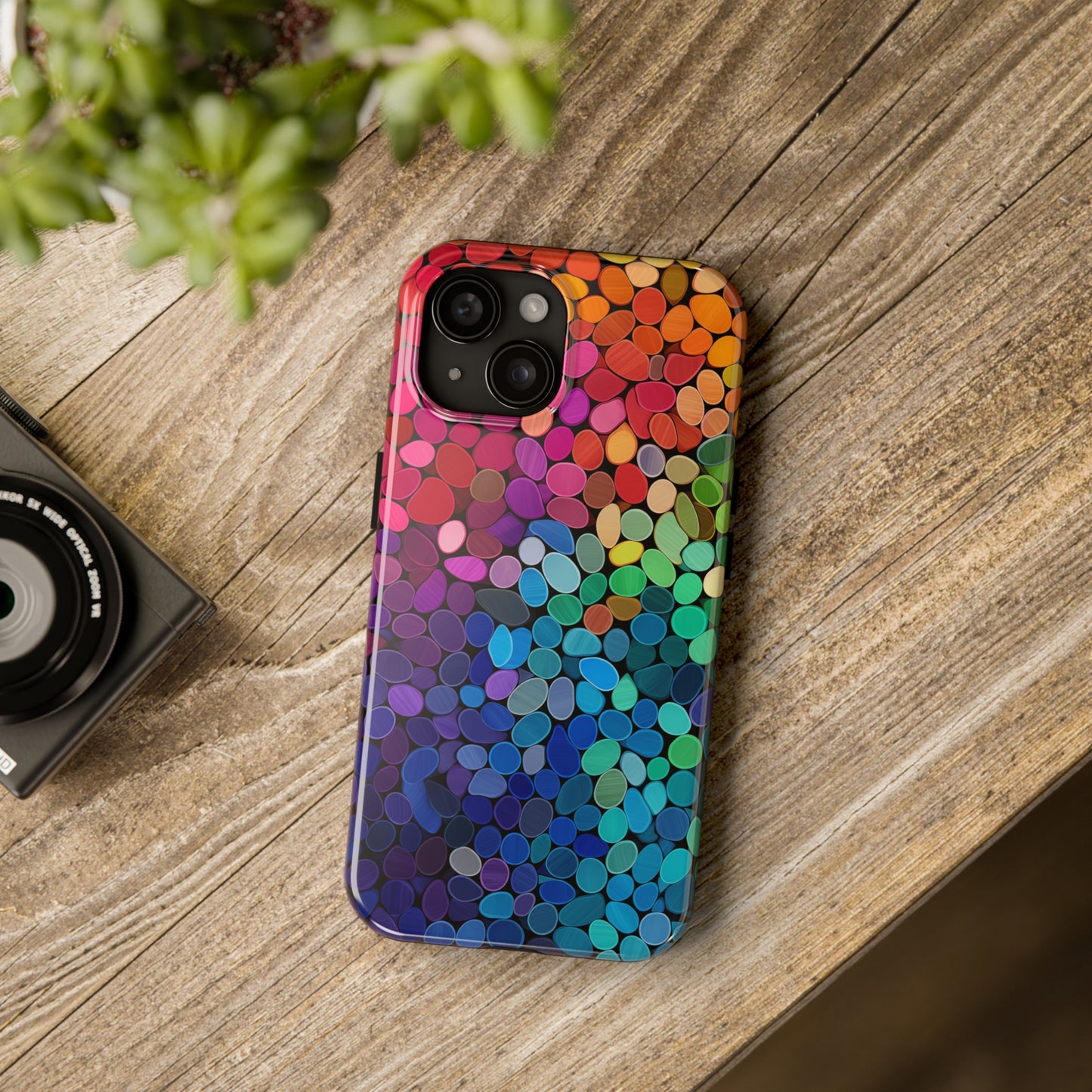 Rainbow Effect, iPhone 7, 8, X, 11, 12, 13, 14, 15+ case.