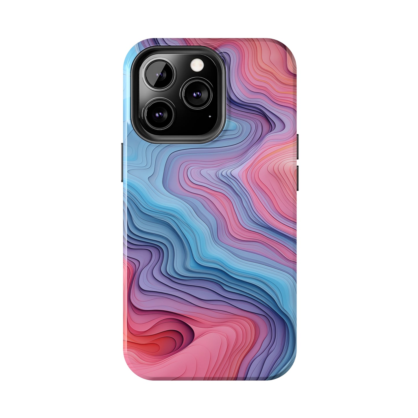 Topographical, iPhone 7, 8, X, 11, 12, 13, 14, 15+ case.