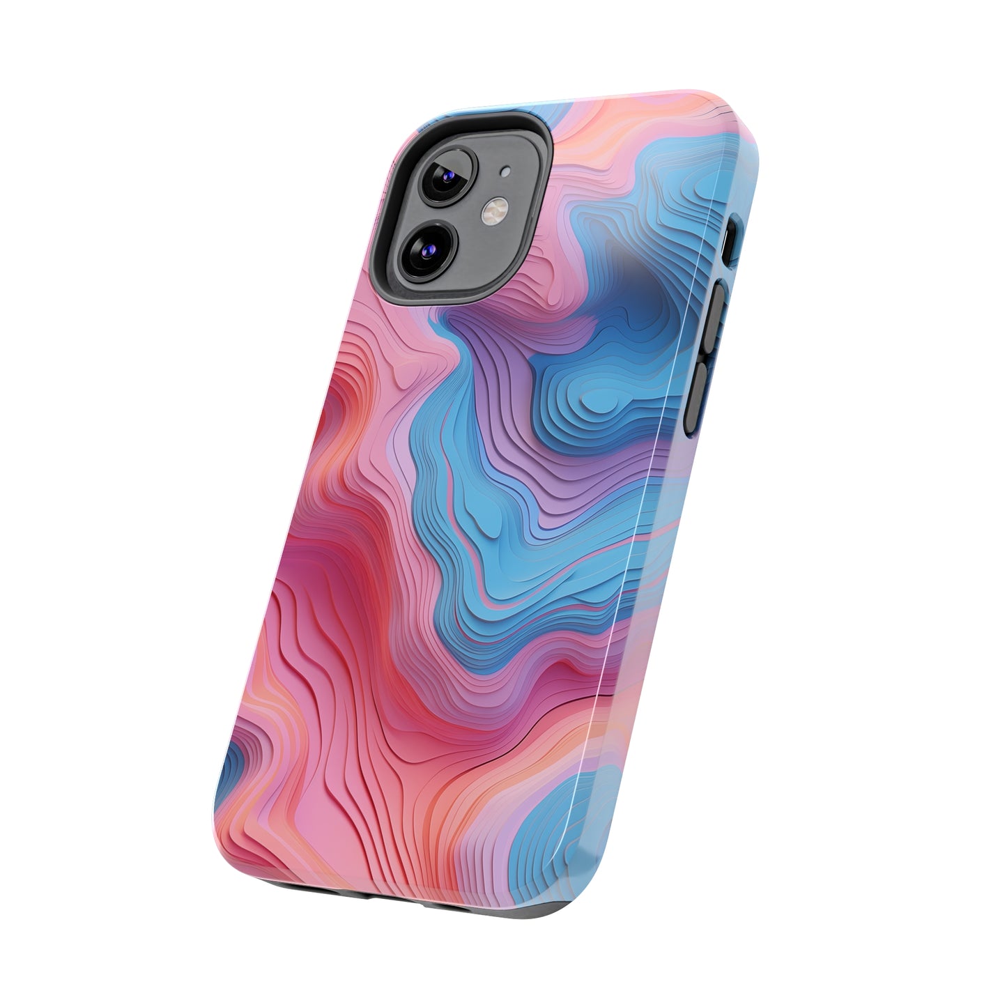 Topographical #02, iPhone 7, 8, X, 11, 12, 13, 14, 15+ case.