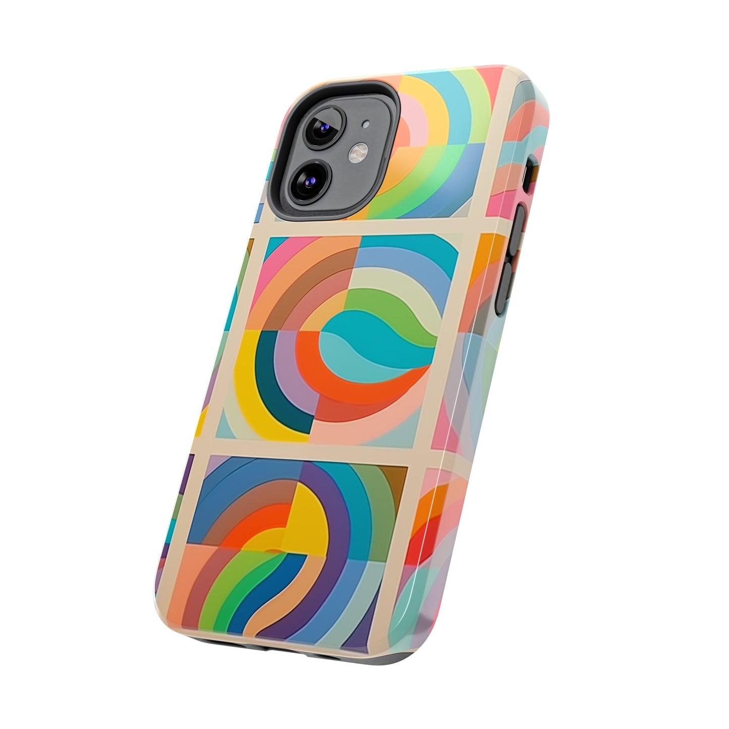 Abstract Colorful Lines #02, iPhone 7, 8, X, 11, 12, 13, 14, 15+ case.