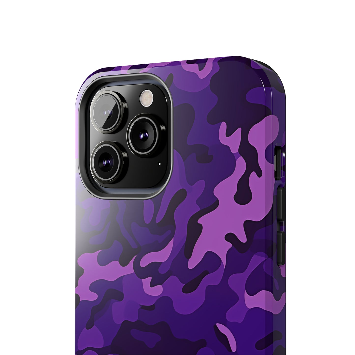 Purple Camouflage, iPhone 7, 8, X, 11, 12, 13, 14, 15+ case.