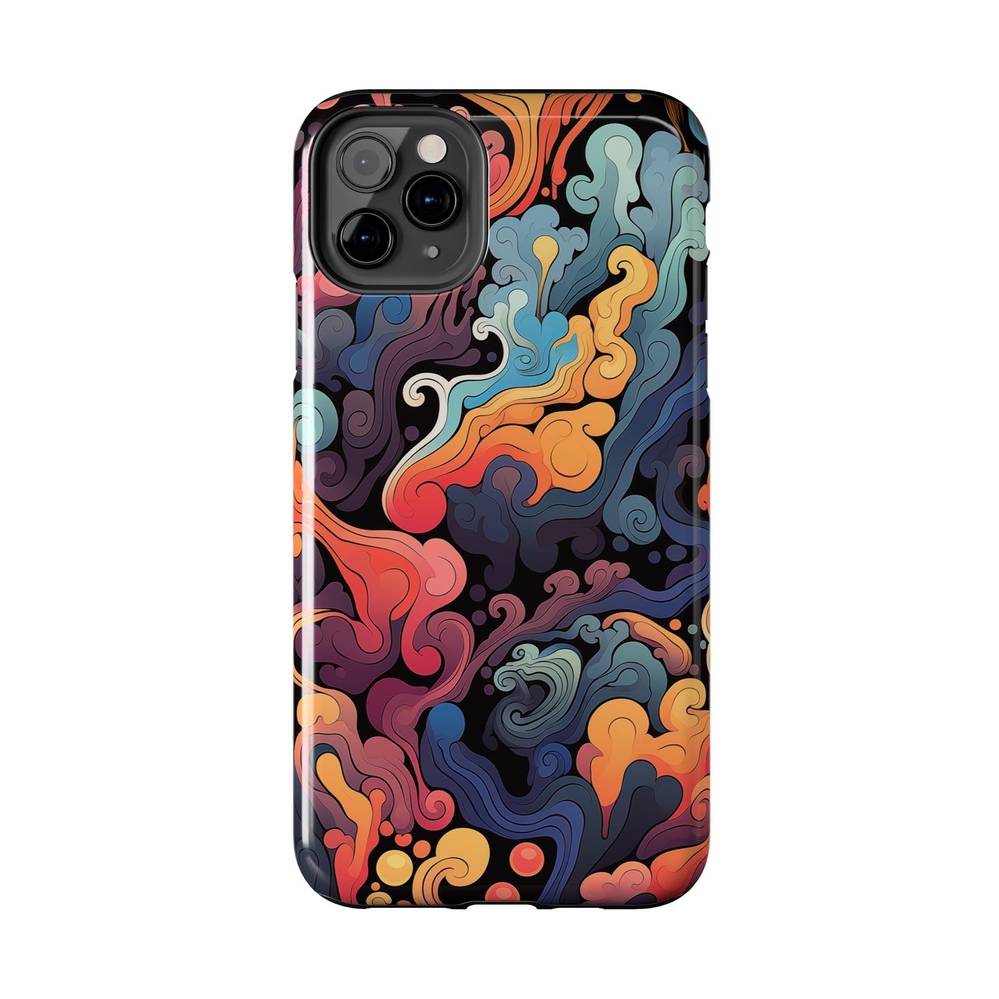 Abstract Swirls #05, iPhone 7, 8, X, 11, 12, 13, 14, 15+ case.