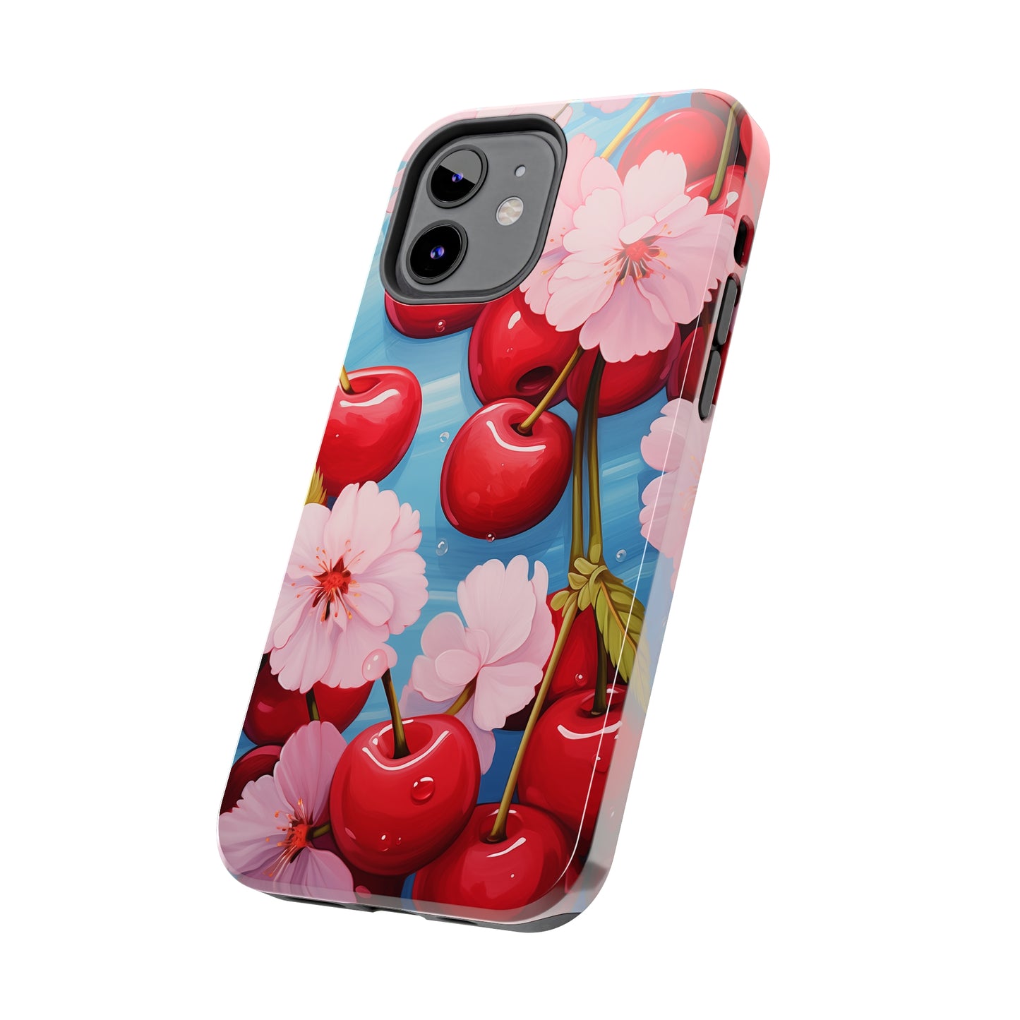 Cherries #04, iPhone 7, 8, X, 11, 12, 13, 14, 15+ case.