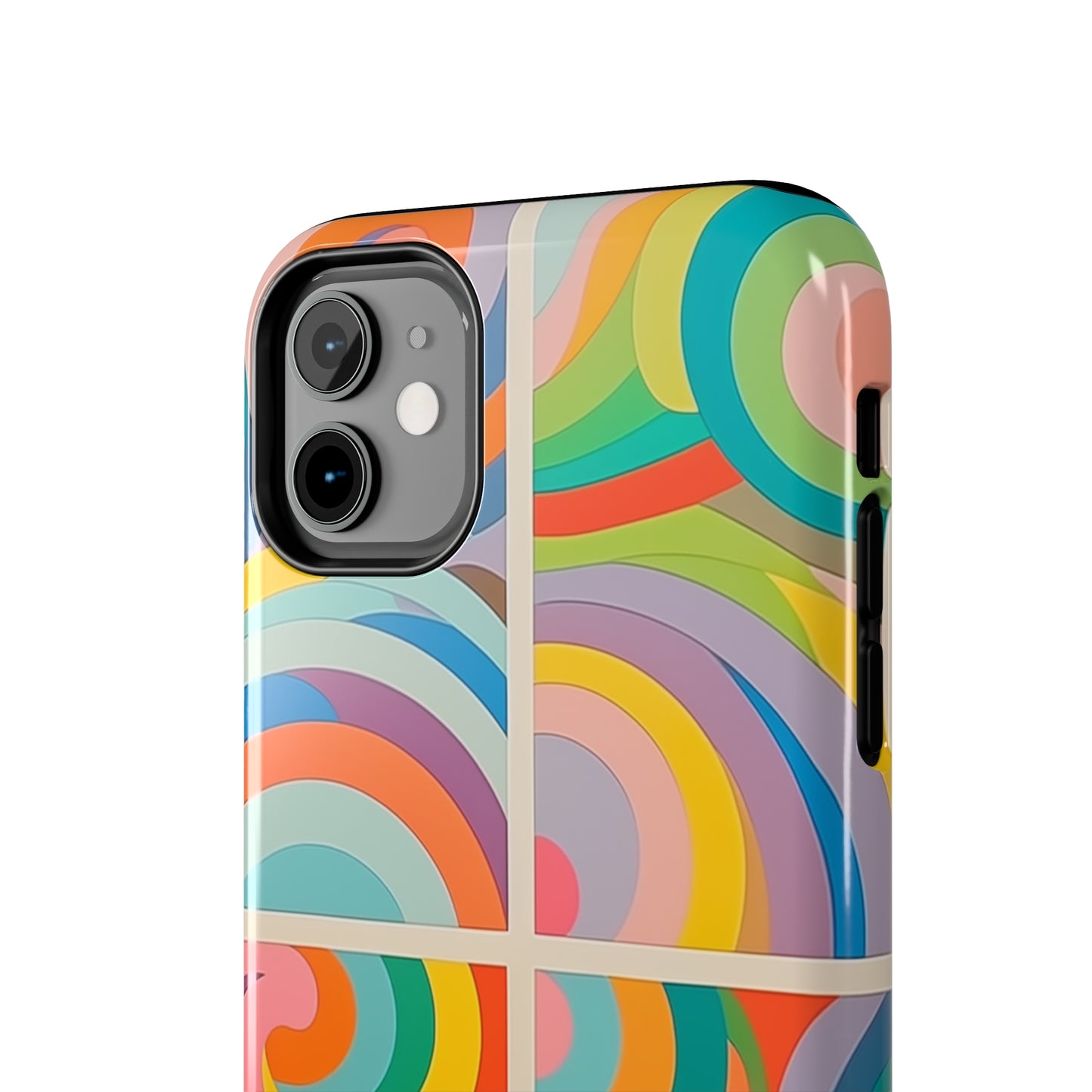 Abstract Colorful Lines #03, iPhone 7, 8, X, 11, 12, 13, 14, 15+ case.