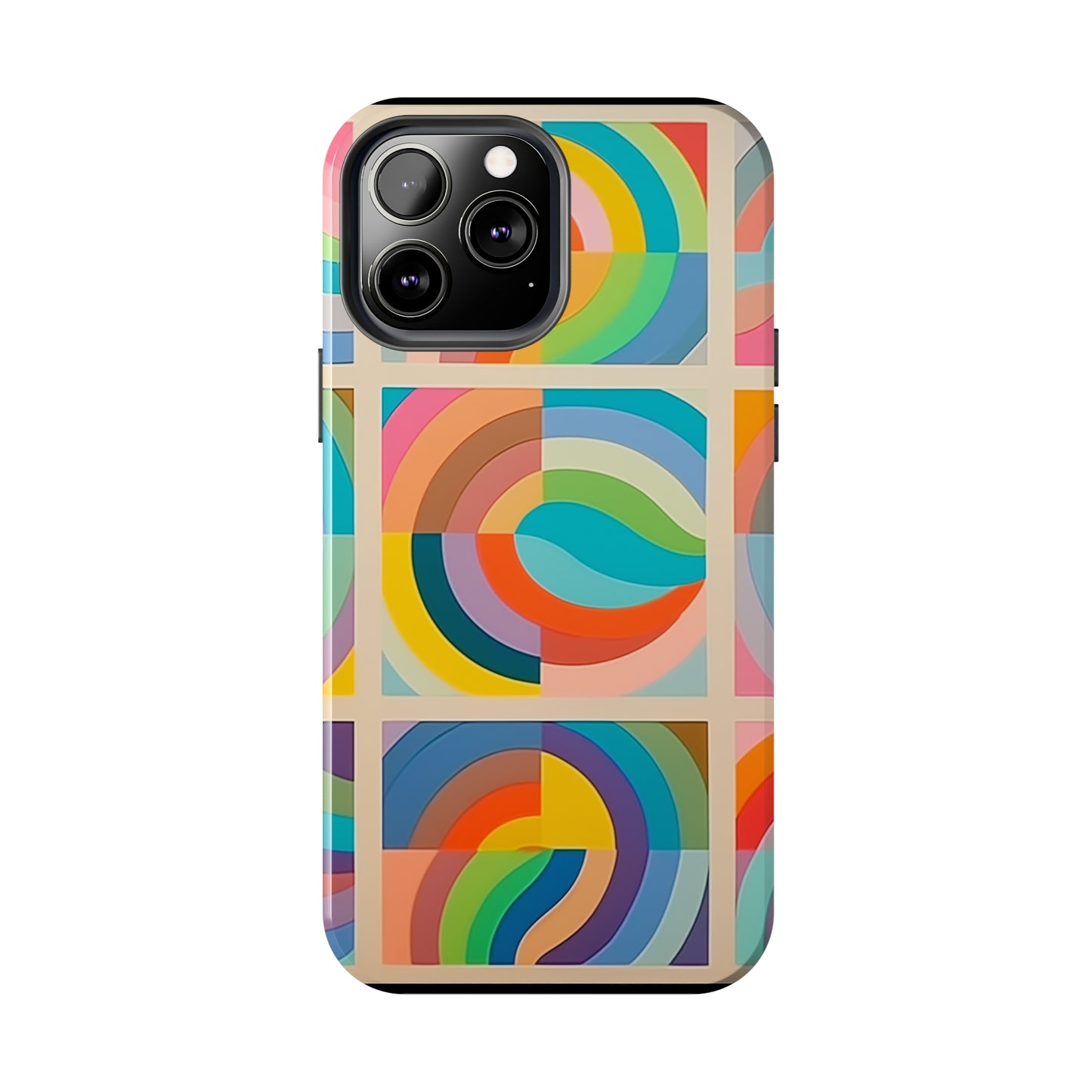 Abstract Colorful Lines #02, iPhone 7, 8, X, 11, 12, 13, 14, 15+ case.