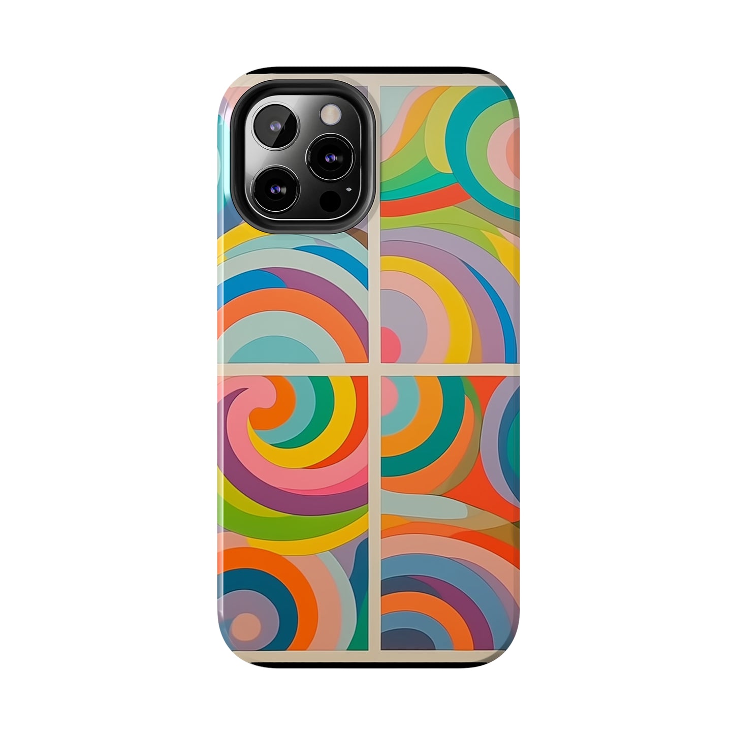 Abstract Colorful Lines #03, iPhone 7, 8, X, 11, 12, 13, 14, 15+ case.