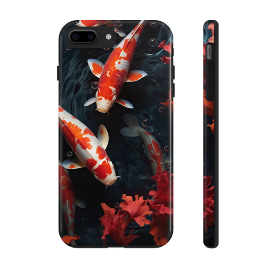 Koi fish #05, iPhone 7, 8, X, 11, 12, 13, 14, 15+ case.