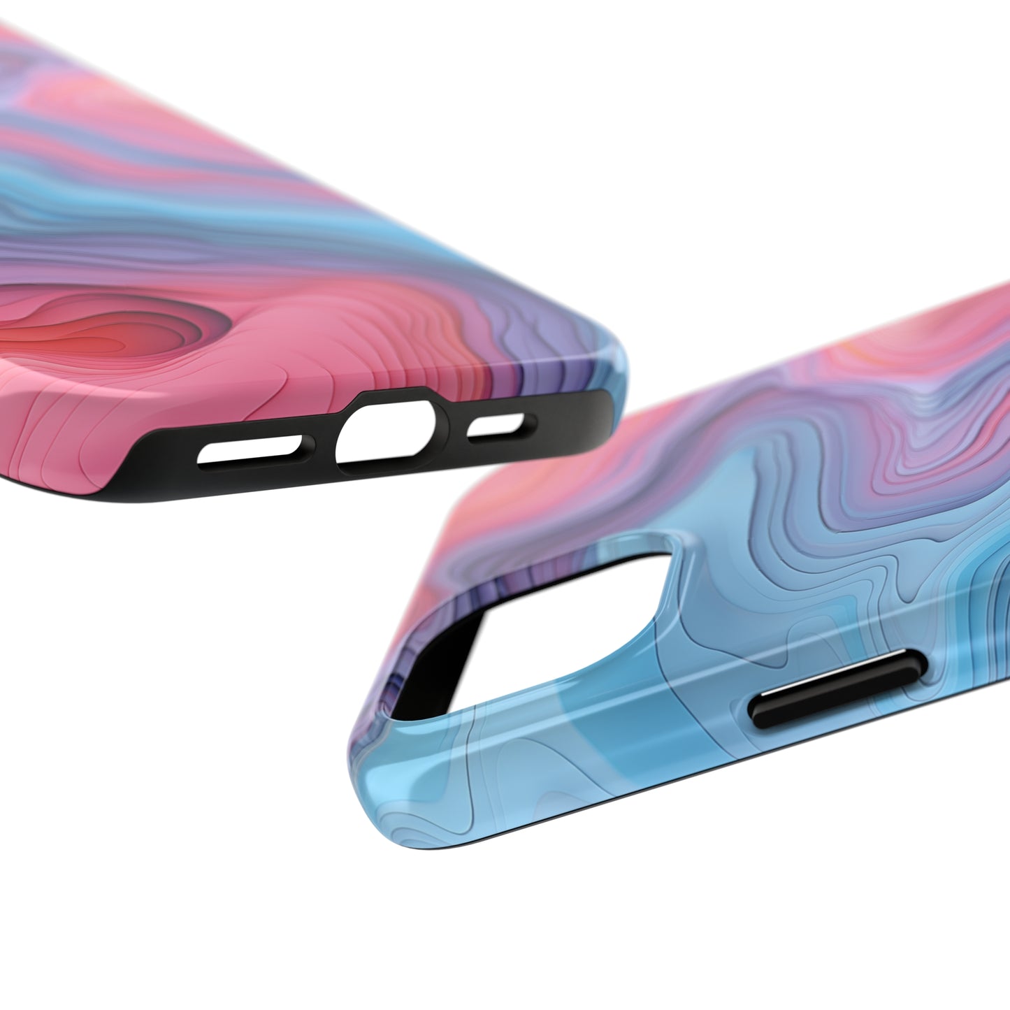 Topographical, iPhone 7, 8, X, 11, 12, 13, 14, 15+ case.