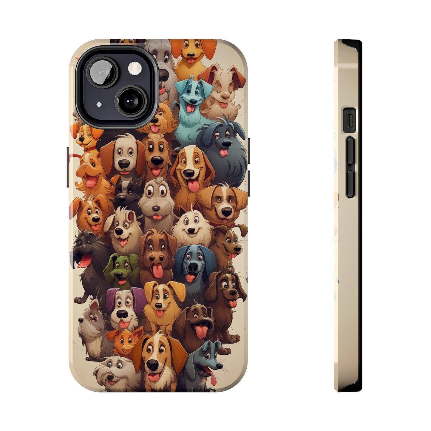 100 Dogs, iPhone 7, 8, X, 11, 12, 13, 14, 15+ case.