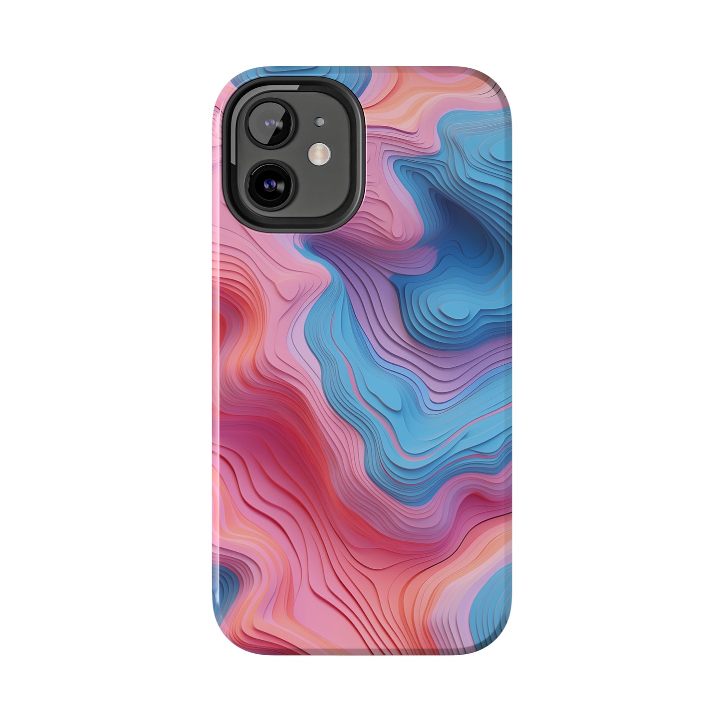 Topographical #02, iPhone 7, 8, X, 11, 12, 13, 14, 15+ case.