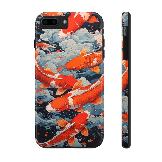 Koi fish #02, iPhone 7, 8, X, 11, 12, 13, 14, 15+ case.