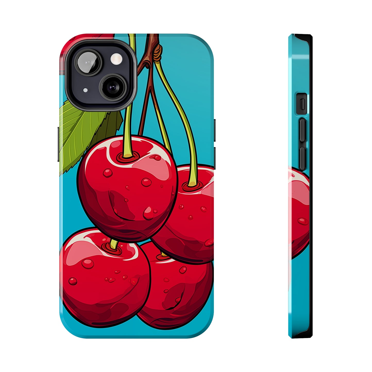 Cherries #09, iPhone 7, 8, X, 11, 12, 13, 14, 15+ case.