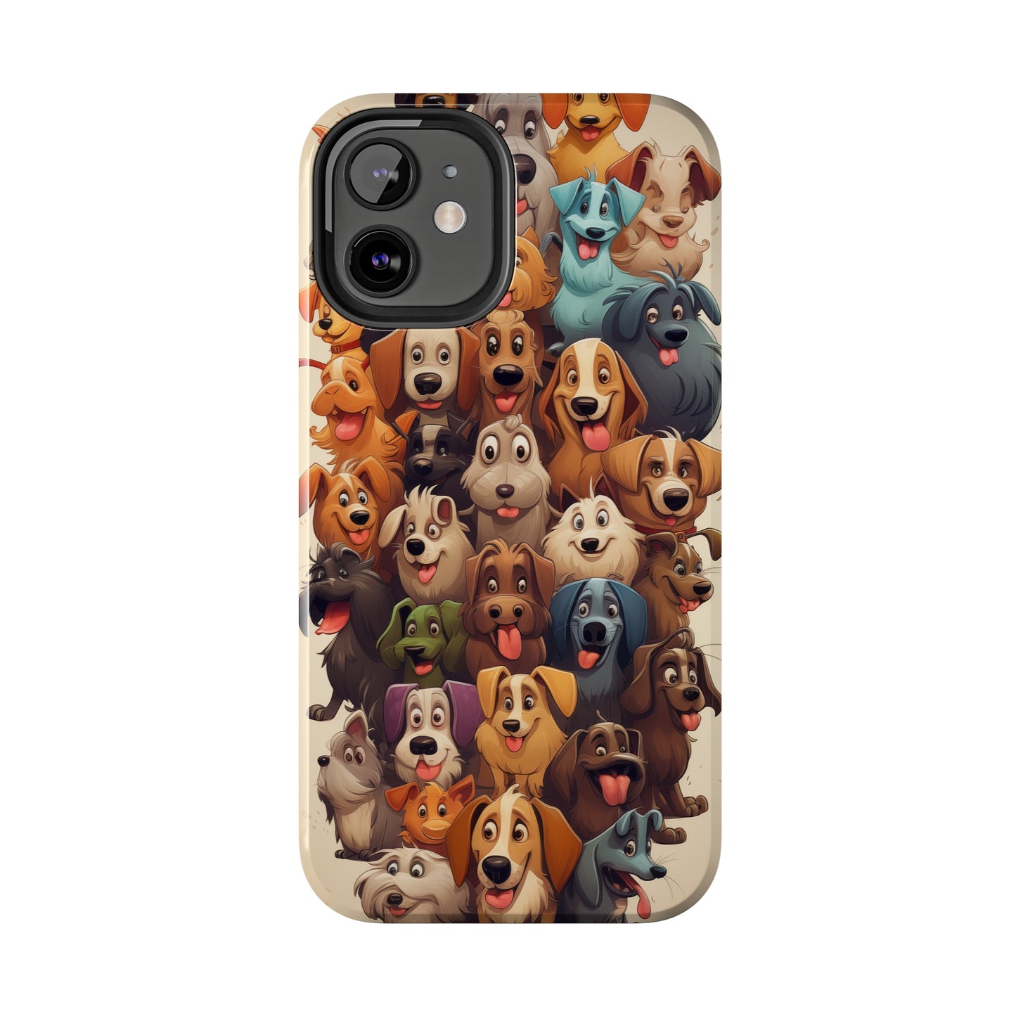 100 Dogs, iPhone 7, 8, X, 11, 12, 13, 14, 15+ case.