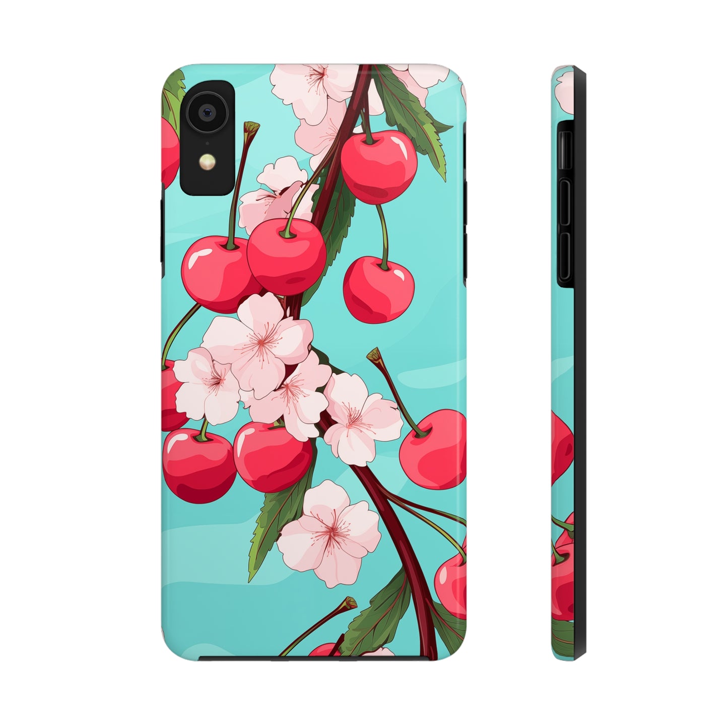 Cherries #06, iPhone 7, 8, X, 11, 12, 13, 14, 15+ case.