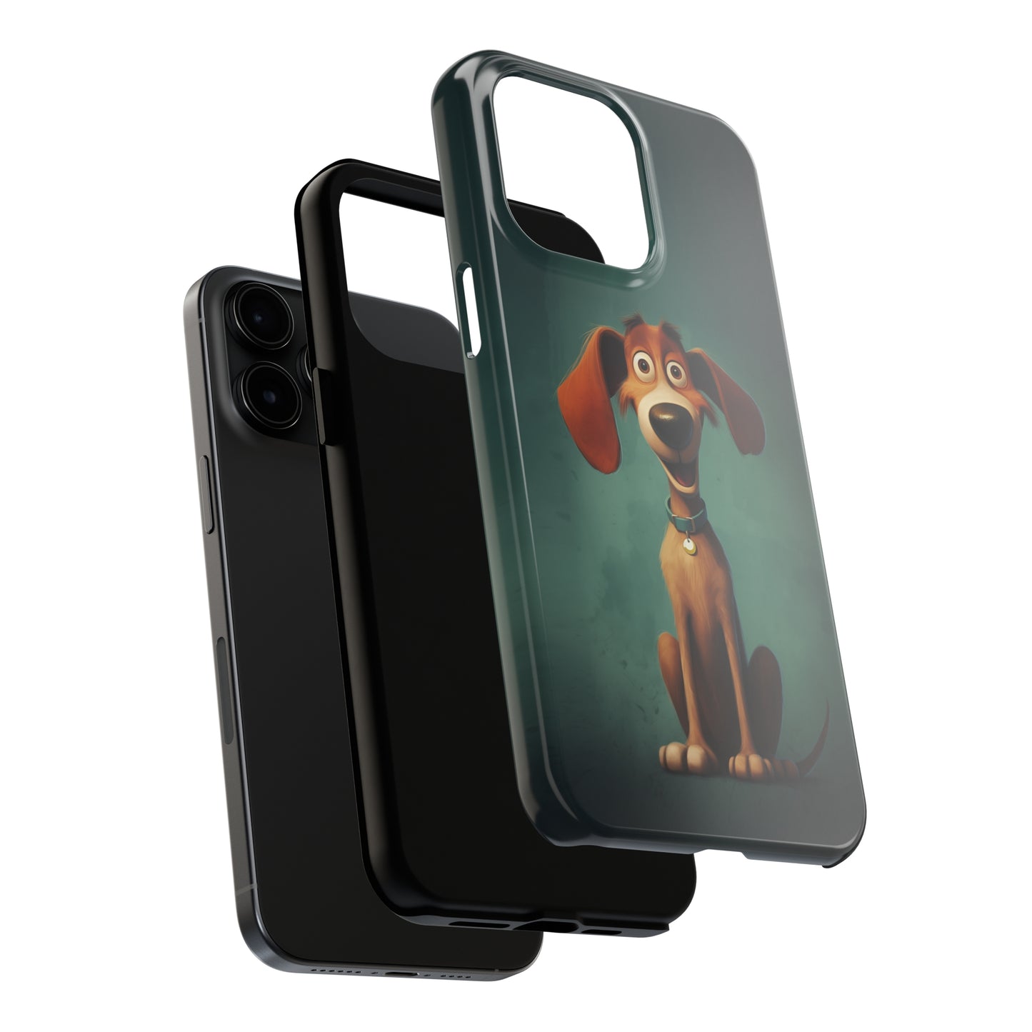 Hux, Cartoon Dog, iPhone 7, 8, X, 11, 12, 13, 14, 15+ case.