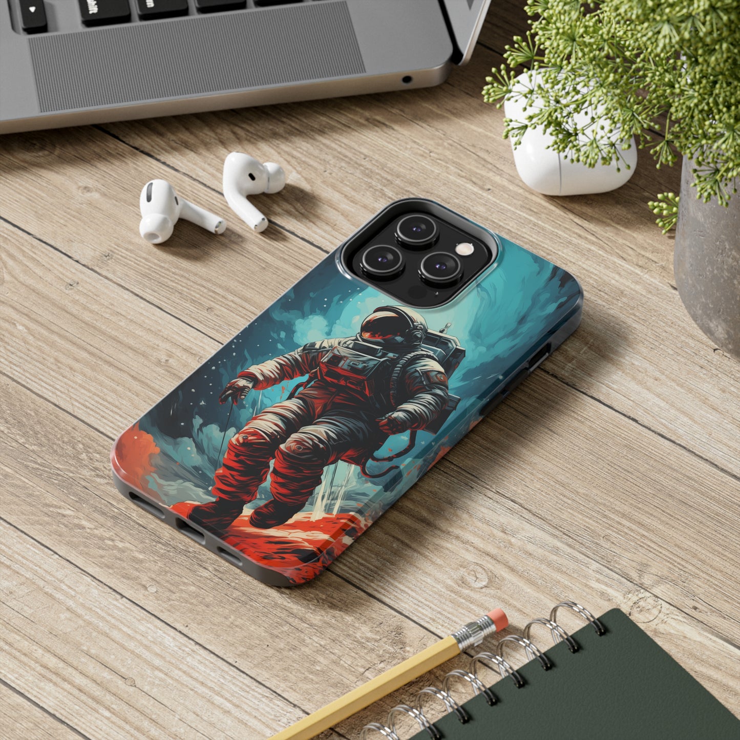 Astronaut #01, iPhone 7, 8, X, 11, 12, 13, 14, 15+ case.