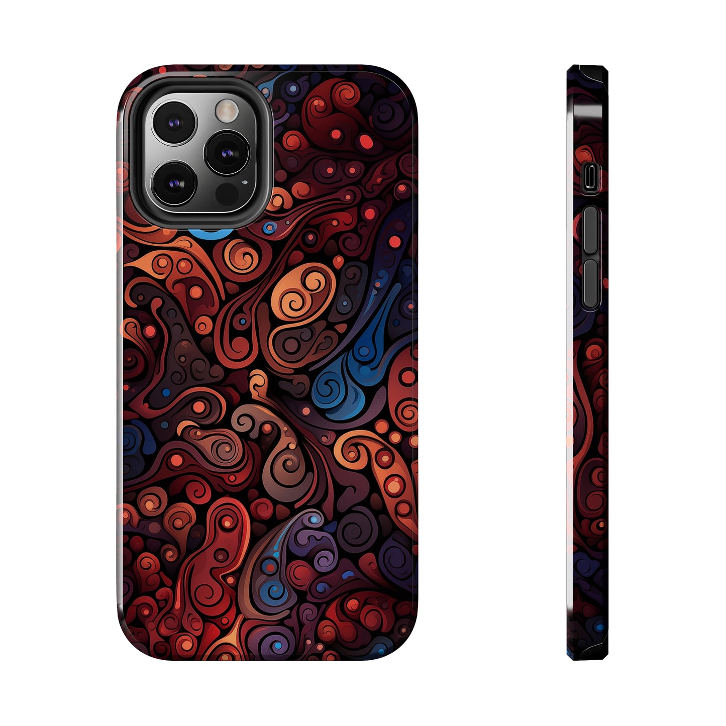 Abstract Colorful Swirls #04, iPhone 7, 8, X, 11, 12, 13, 14, 15+ case.