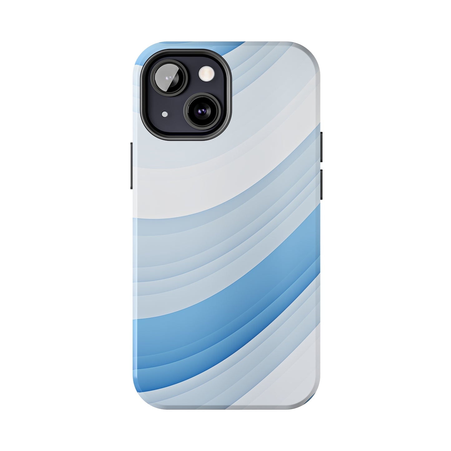 Blue Stripes #02, iPhone 7, 8, X, 11, 12, 13, 14, 15+ case.