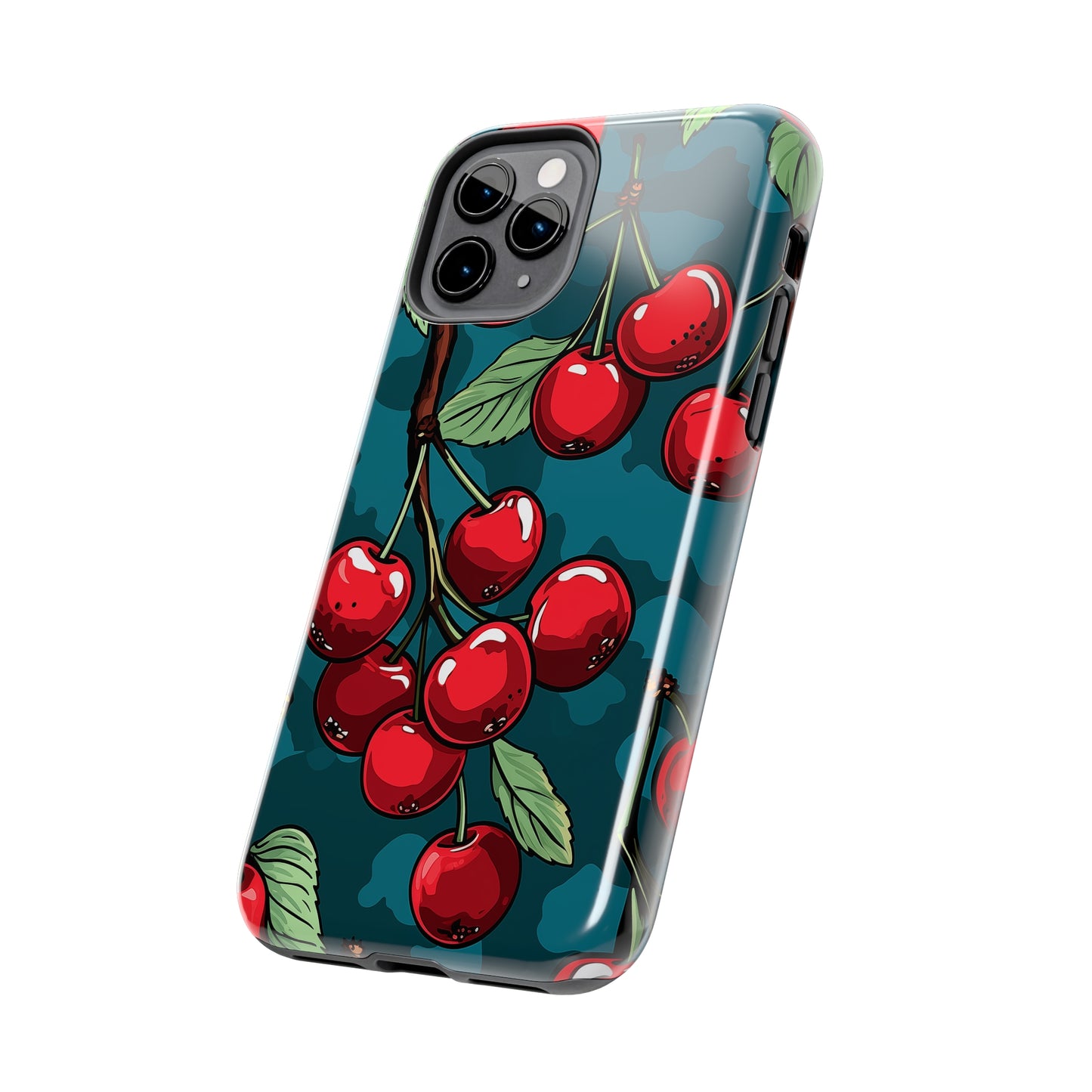 Cherries #10, iPhone 7, 8, X, 11, 12, 13, 14, 15+ case.