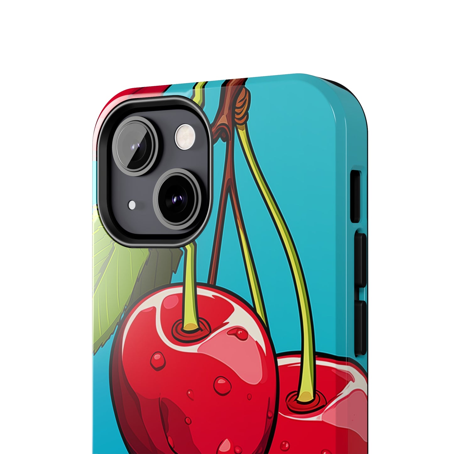 Cherries #09, iPhone 7, 8, X, 11, 12, 13, 14, 15+ case.