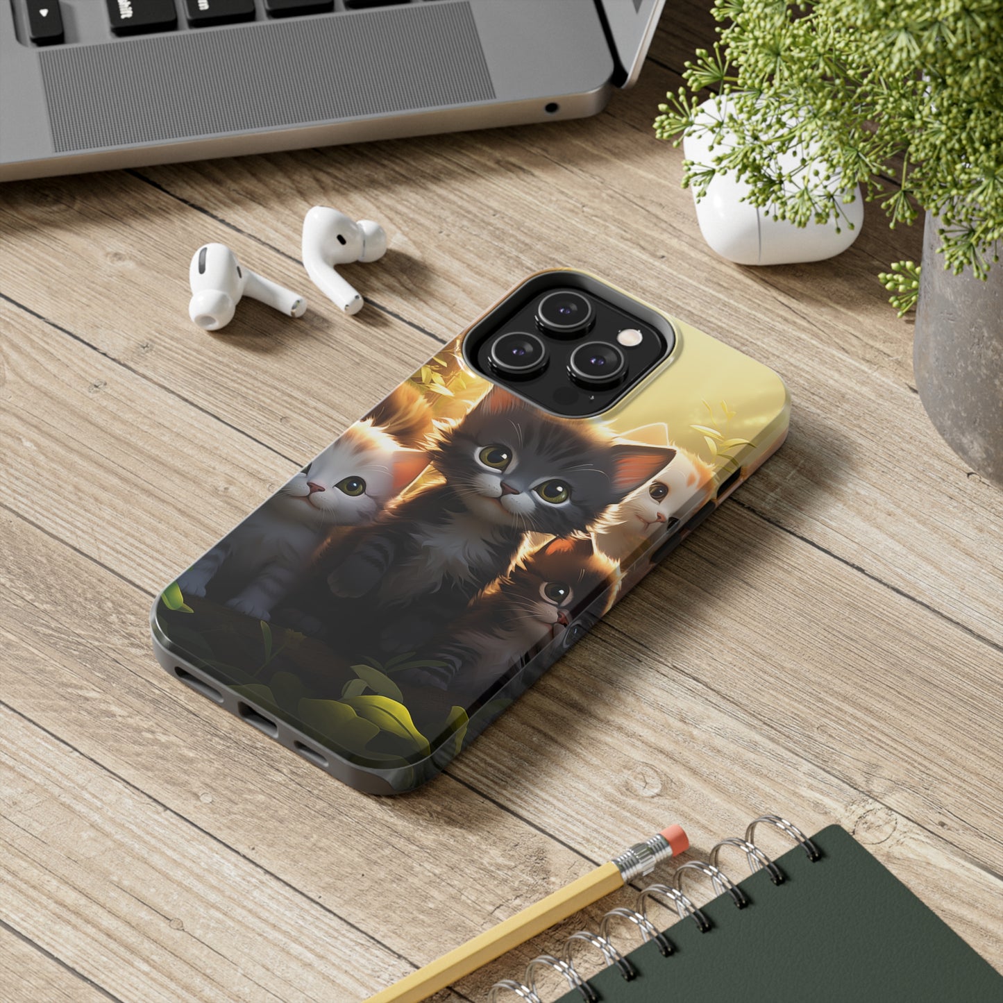 Kittens #02, iPhone 7, 8, X, 11, 12, 13, 14, 15+ case.