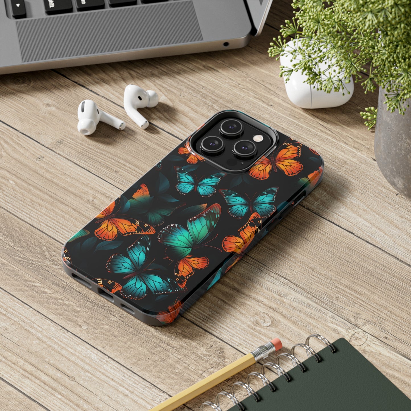 Butterflies #03, iPhone 7, 8, X, 11, 12, 13, 14, 15+ case.