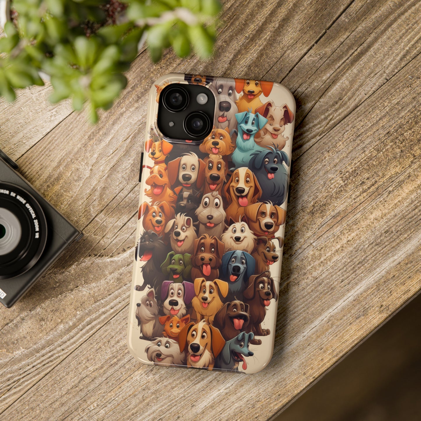 100 Dogs, iPhone 7, 8, X, 11, 12, 13, 14, 15+ case.