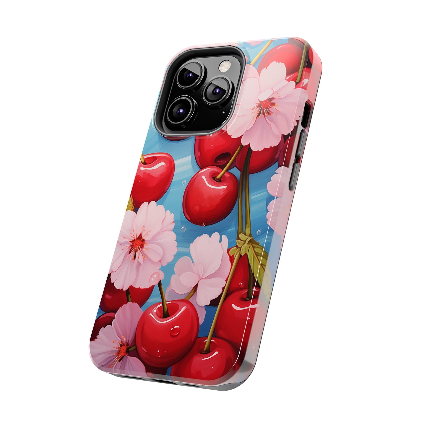 Cherries #04, iPhone 7, 8, X, 11, 12, 13, 14, 15+ case.