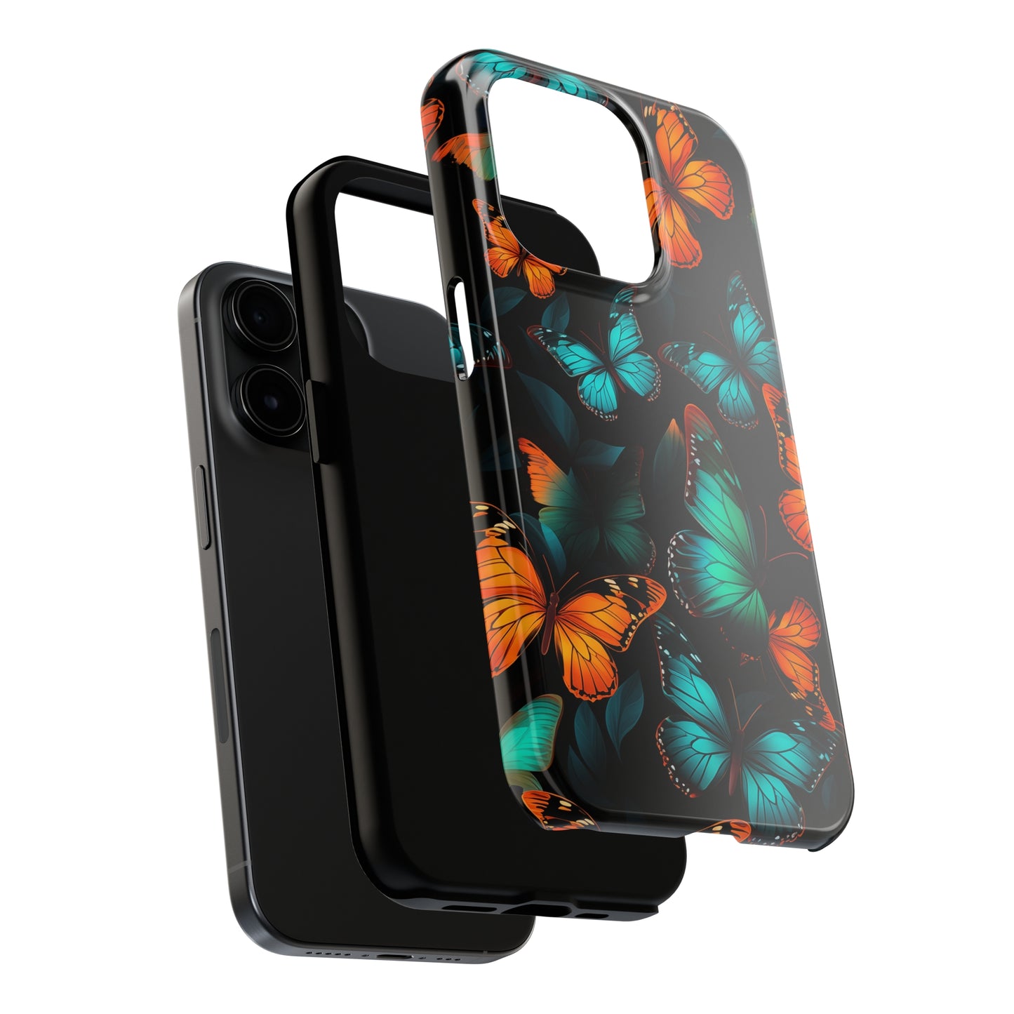 Butterflies #03, iPhone 7, 8, X, 11, 12, 13, 14, 15+ case.