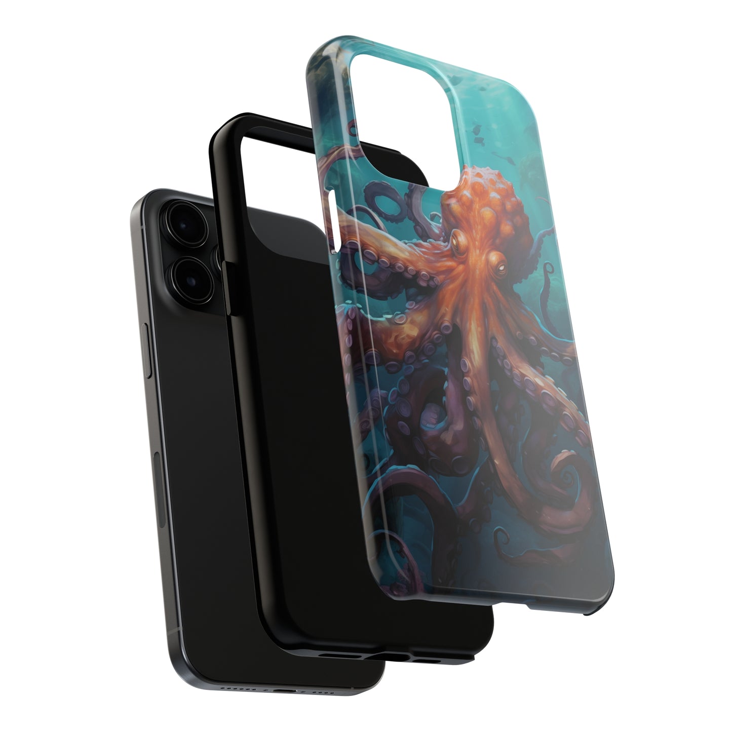 Octopus #02, iPhone 7, 8, X, 11, 12, 13, 14, 15+ case.